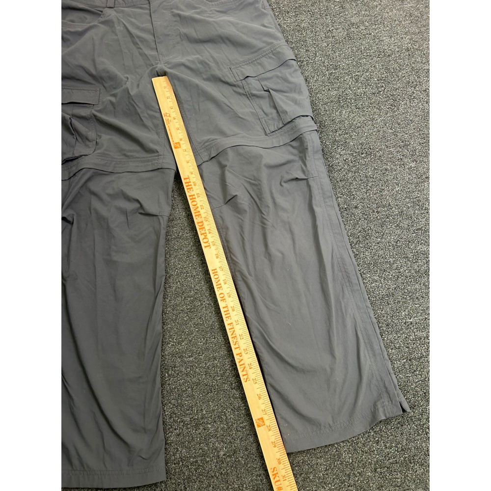 REI Co-op Convertible Cargo Pants Gray Mens 38x32 Hiking Outdoor Zip Off Light - Picture 2 of 12